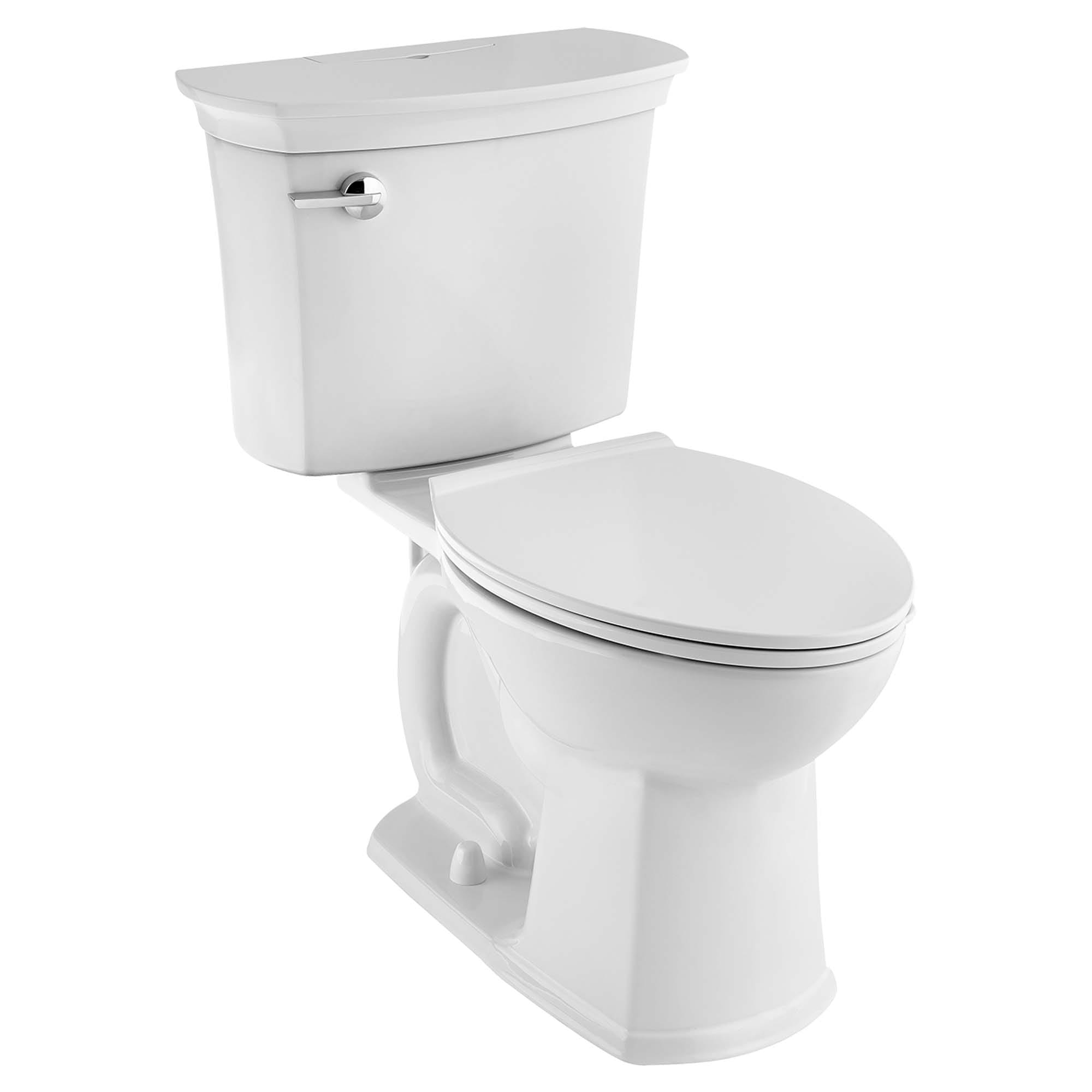 ActiClean Two Piece 128 gpf 48 Lpf Chair Height Elongated Toilet With Seat WHITE